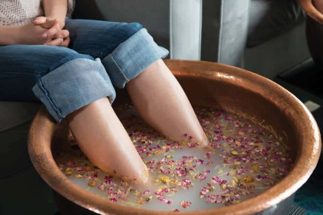Foot Soak Closeup Foot Soak Closeup